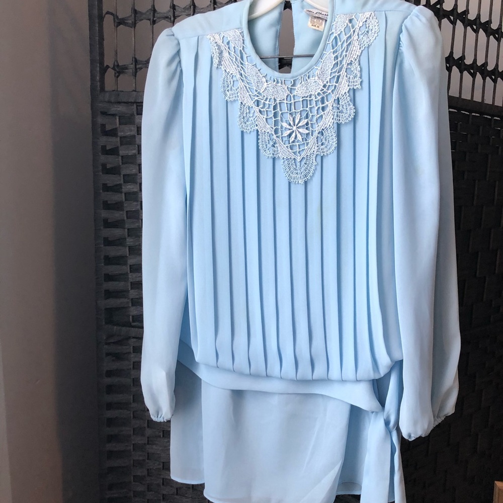 Ms Classic blue Coattail dress